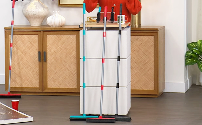 Rubber Broom Set with Hand Brush Rubber Broom Set with Hand Brush