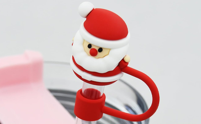 Santa Claus Stanley Cup Straw Cover Cap