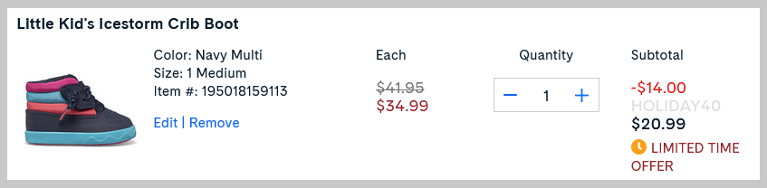 Screenshot Order Summary Sperry Baby Shoes Screenshot Order Summary Sperry Baby Shoes