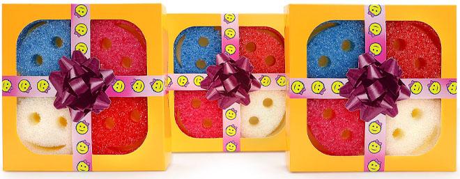 Scrub Mommy Set of (3) Multi-Color 4-Piece Sponge Gift Packs 