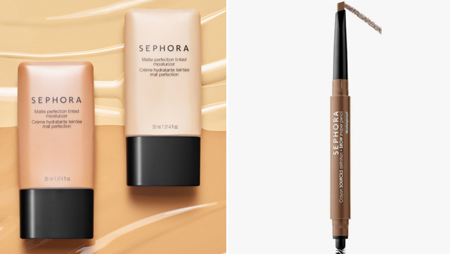 Sephora Collection Matte Perfection Tinted Moisturizer and Sephora Collection Waterproof Brow Shaper Pencil
