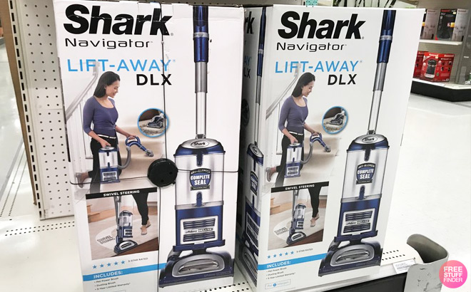 Shark Lift Away Vacuum on Store Shelf