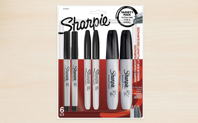 Sharpie 6 Count Permanent Markers