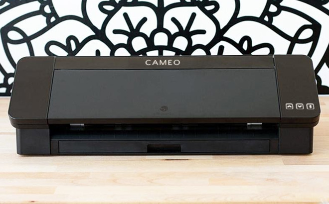 Silhouette Cameo 4 on Table in Black Color