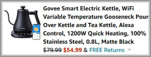 Smart Electric Kettle Checkout Screen Smart Electric Kettle Checkout Screen