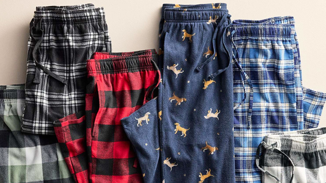 Sonoma Mens Microfleece Pajama Pants in Different Styles
