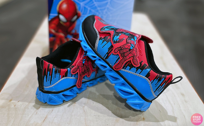 Spider Man Kids Light Up Sneakers