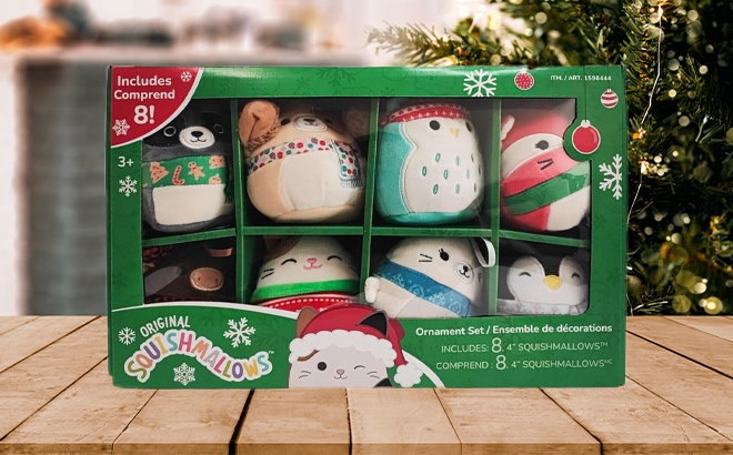 Squishmallows Official Kellytoy 4 Inch Ornament Set 8 Pack Squishmallows Official Kellytoy 4 Inch Ornament Set 8 Pack