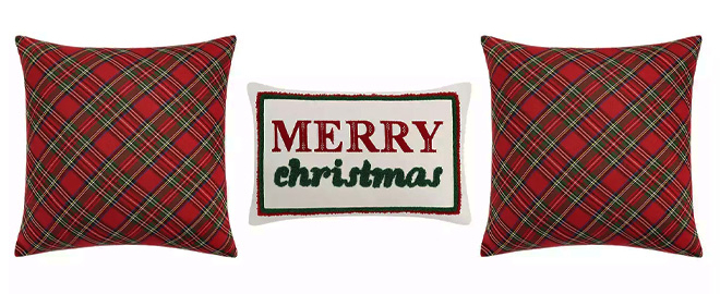 St Nicholas Square Christmas Throw Pillows 3 Pack Set