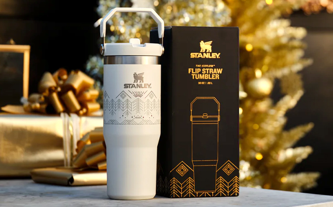 Stanley 30 Ounce Winterscape IceFlow Flip Straw Tumbler Stanley 30 Ounce Winterscape IceFlow Flip Straw Tumbler