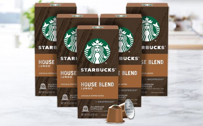 Starbucks by Nespresso 50 Count Medium Roast Coffee House Blend
