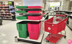 Storage Totes on a Shelf