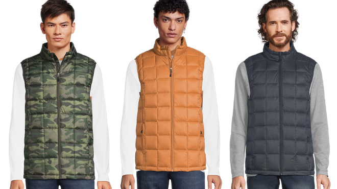 Swiss Tech Mens Puffer Vests