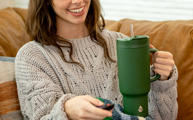 TAL Stainless Steel Hudson Tumbler with Straw 40 fl oz