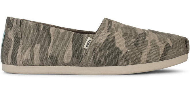 TOMS Womens Alpargata Camo Shoes TOMS Womens Alpargata Camo Shoes