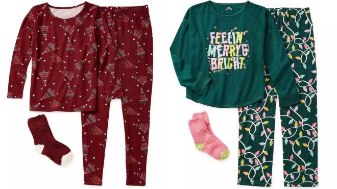 Thereabouts Girls 3 piece Pant Pajama Set