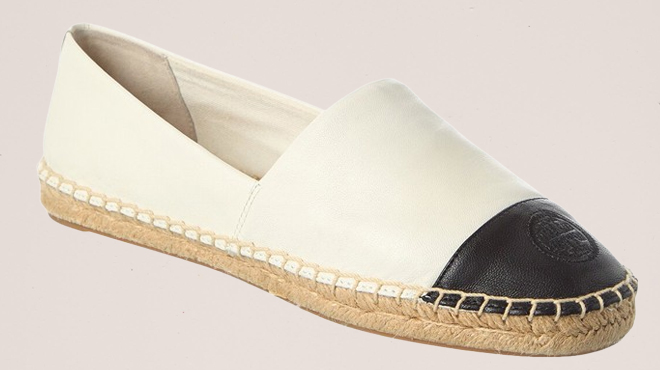 Tory Burch Colorblocked Leather Espadrille