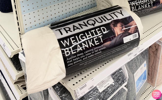 Tranquility Weighted Blanket Cream Color Tranquility Weighted Blanket Cream Color