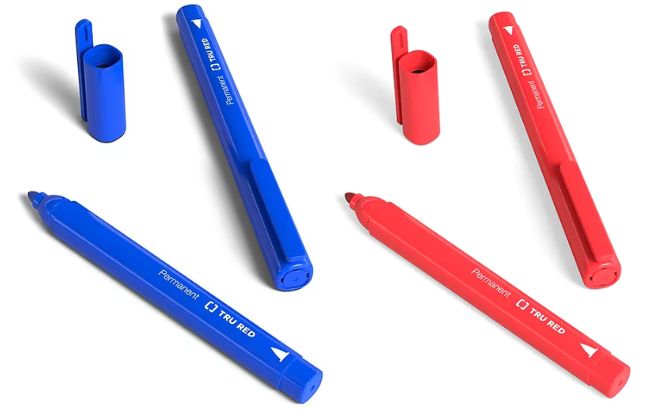 Tru Red Pen Permanent Markers