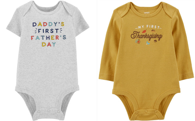 Two Carters Baby Bodysuits