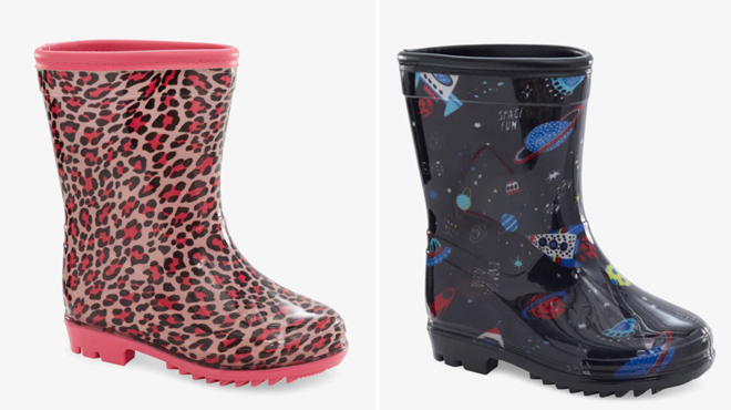 Two Colors of Stride Rite Kids Reino Rain Boots