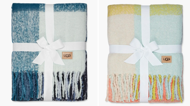 Two Different Colors of UGG Brook Plaid Throw