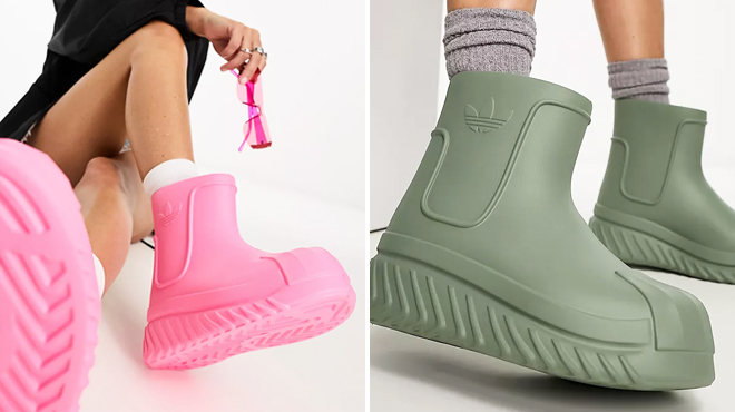 Two Images of Adidas Adifom Sst Womens Boot Shoes