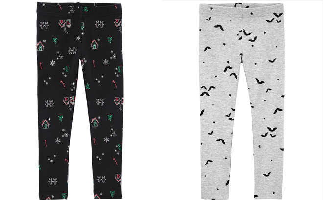 Two Pair of Carters Baby Leggings