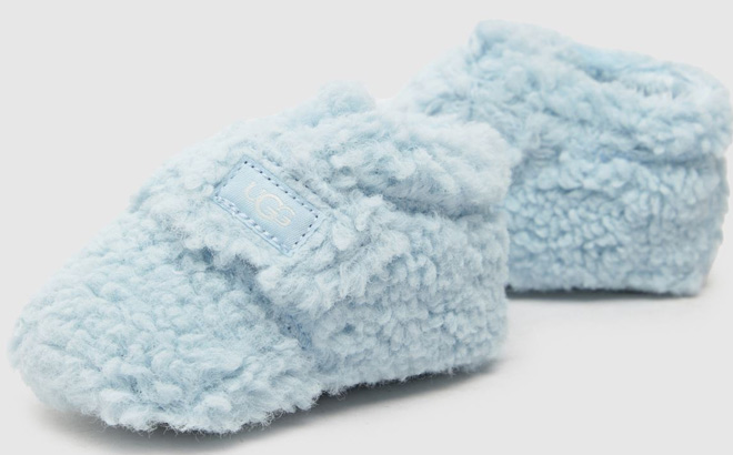 UGG Baby Bixbee Boots in Sky Blue Color on White Background