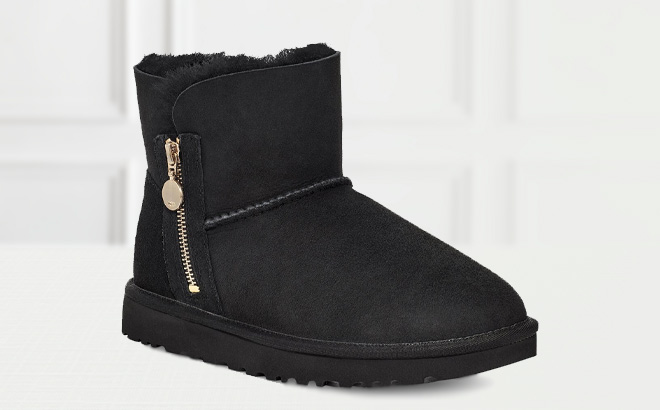UGG Bailey Mini Suede Classic Boot on the Table