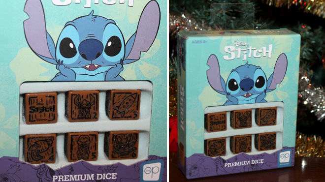USAOPOLY x Disney Lilo Stitch Premium Dice Set in a Box