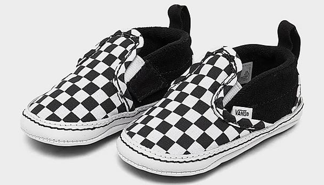 VANS Infant Checker Slip On V Crib Shoes