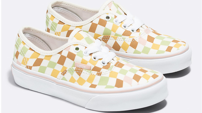 VANS Kids' Authentic Wavy Check Shoes VANS Kids' Authentic Wavy Check Shoes