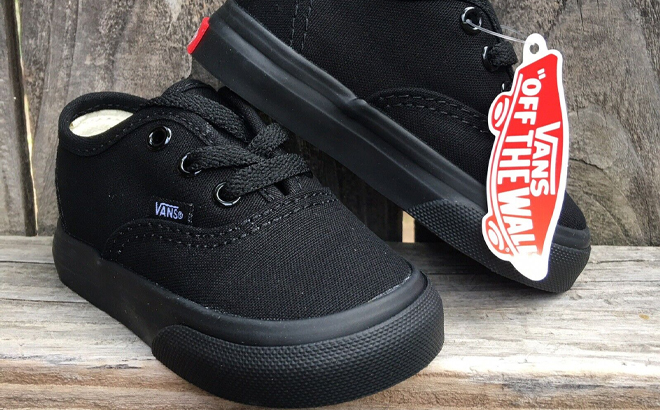 VANS Toddler Authentic Shoes in Black