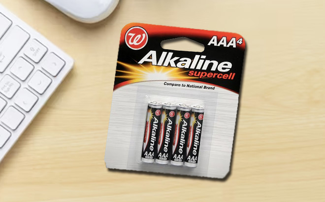 Walgreens Alkaline Battery 4-Pack