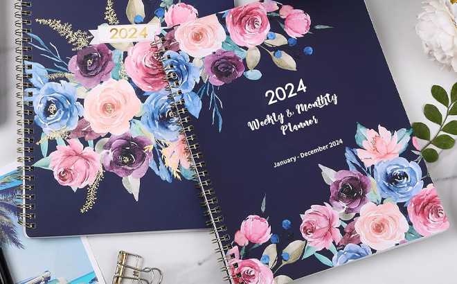 Weekly and Monthly 2024 Planner from January to December