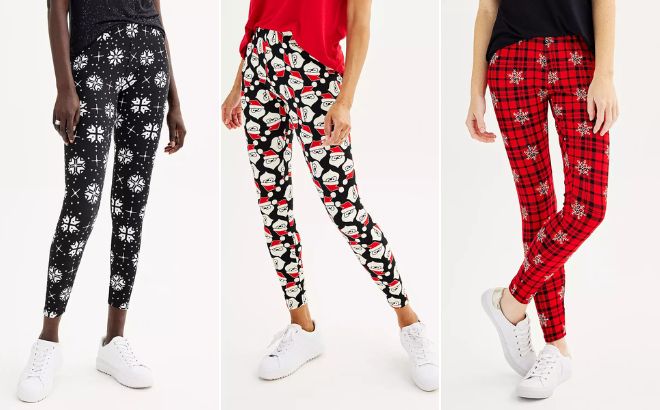 Women are Wearing Celebrate Together Holiday Leggings