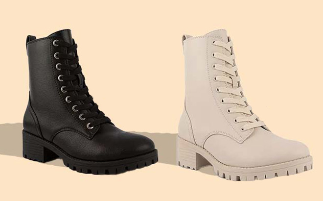 Womens Boots Orange Background