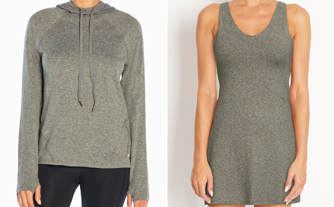 Womens Flex Long Sleeve Hoodie and Womens Jane Active Dress Womens Flex Long Sleeve Hoodie and Womens Jane Active Dress