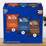 a Box of Kettle Brand Potato Chips 20 Count Variety Pack
