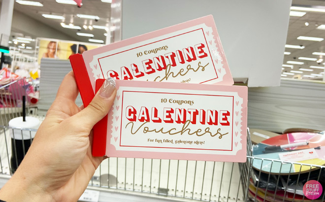 a Hand Holding Valentines Day Vouchers