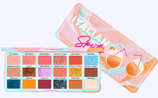 an Image of a Too Faced Italian Spritz Eye Shadow Palette