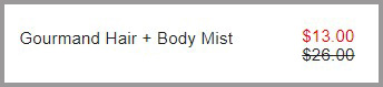 Gourmand Hair & Body Mist Summary
