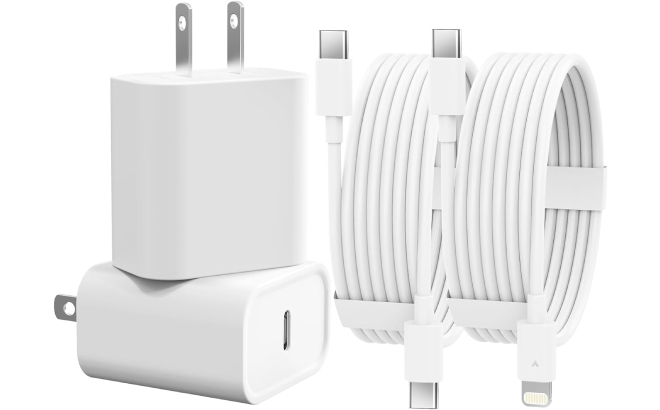 iPhone Lightning Cable with Adapter 2 Pack