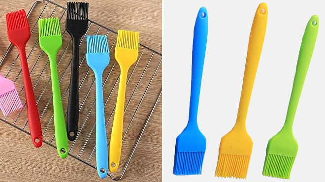 3 Piece Basting Brushes Set on the table