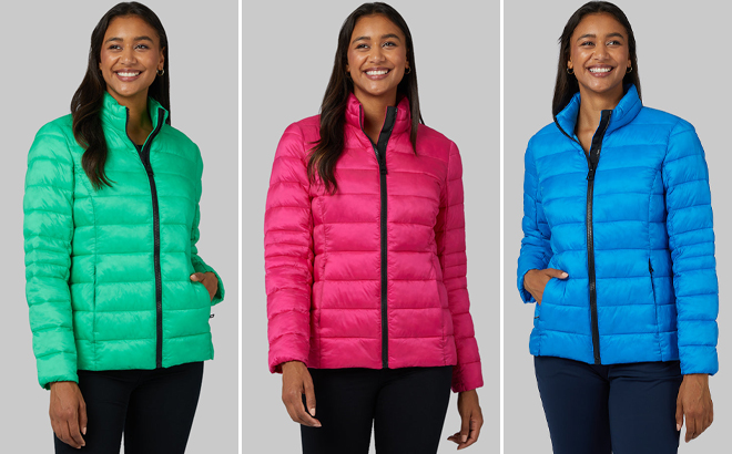 32 Degrees Womens Lightweight Poly Fill Packable Jackets