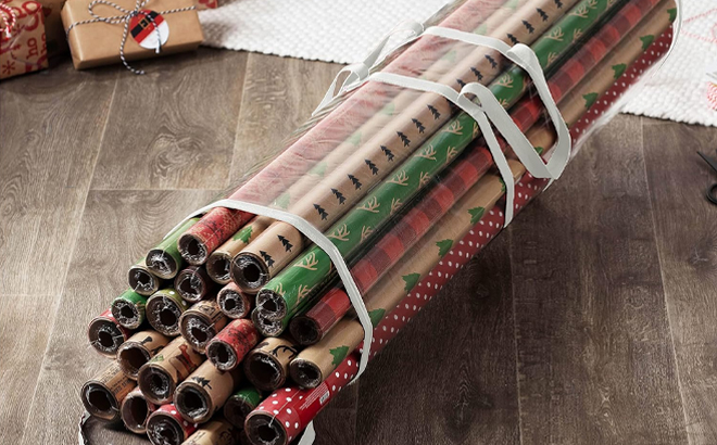 40 Inch Gift Wrapping Paper Storage in White