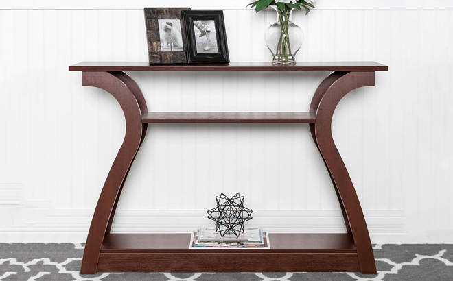 47in 3 Shelf Entryway Display Console Accent Table