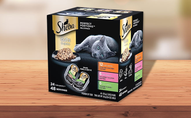 A Box of Sheba Wet Cat Food