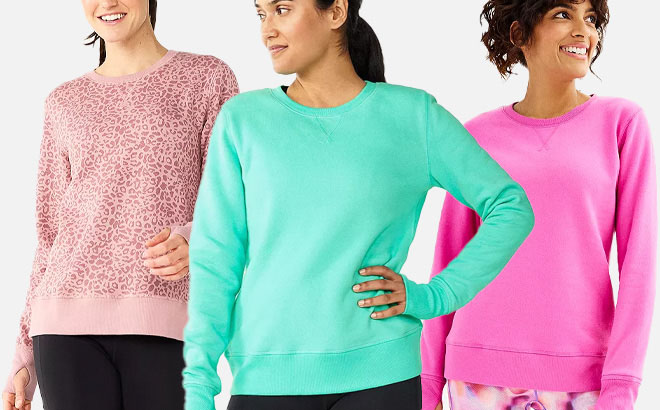Tek gear women's sweatshirts sales